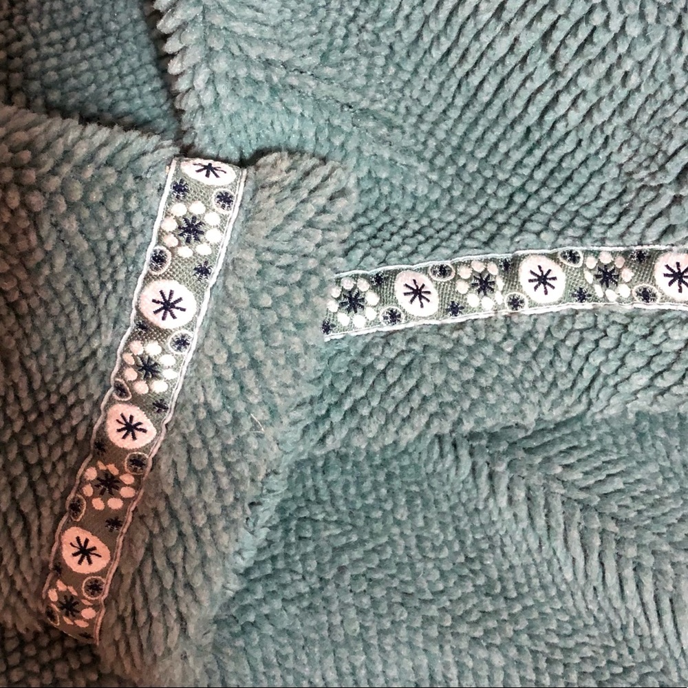 Title Nine Mint Green Nubby Nordic Quarter Zip - Picture 6 of 9